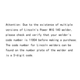 10 ft MIG Gun w/ Bonus Kit fit Lincoln Power MIG 140 PowerMig 11804 Welder